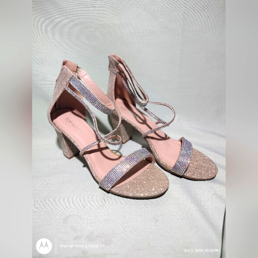 TOP MODA Women's Wide Heels Top Moda Brand New